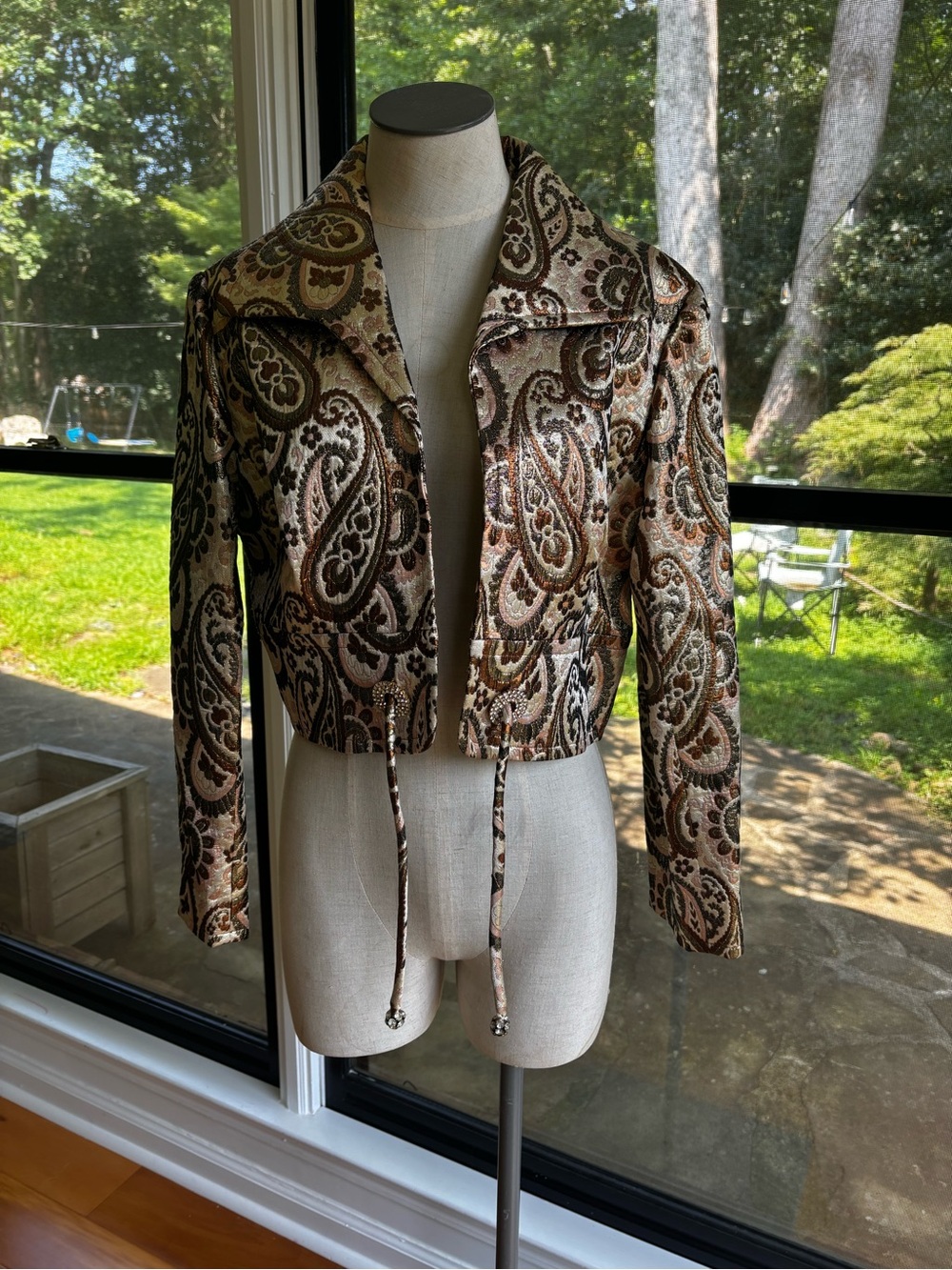 1960s KENT ORIGINALS JEWELED PAISLEY JACKET